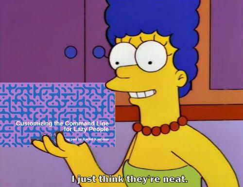 Marge Simpson holding one of my headers instead of a potato, saying "I just think they're neat"